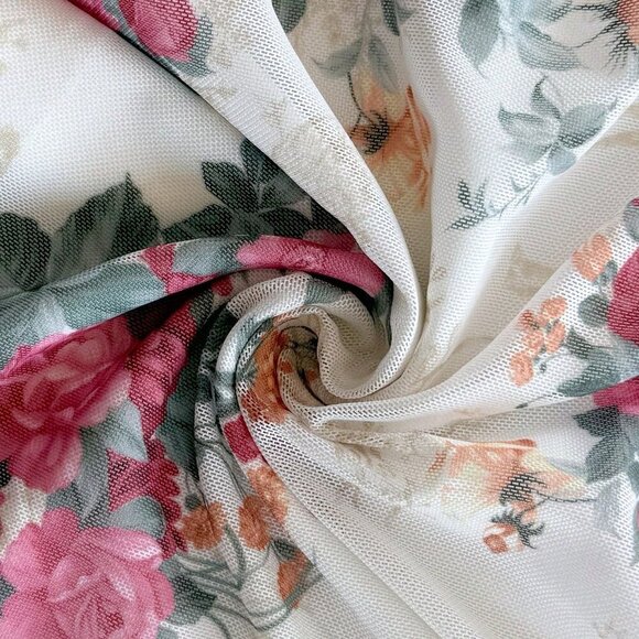 Apricot Boho Women's Floral Print Vacation Flowy Slip Dress - Picture 6 of 6